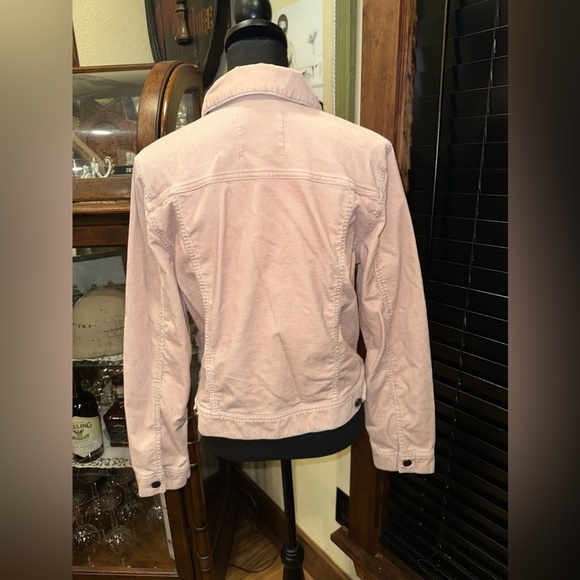 Talbots Light Pink Velvet Ribbed Jacket Size 12 - Picture 2 of 6